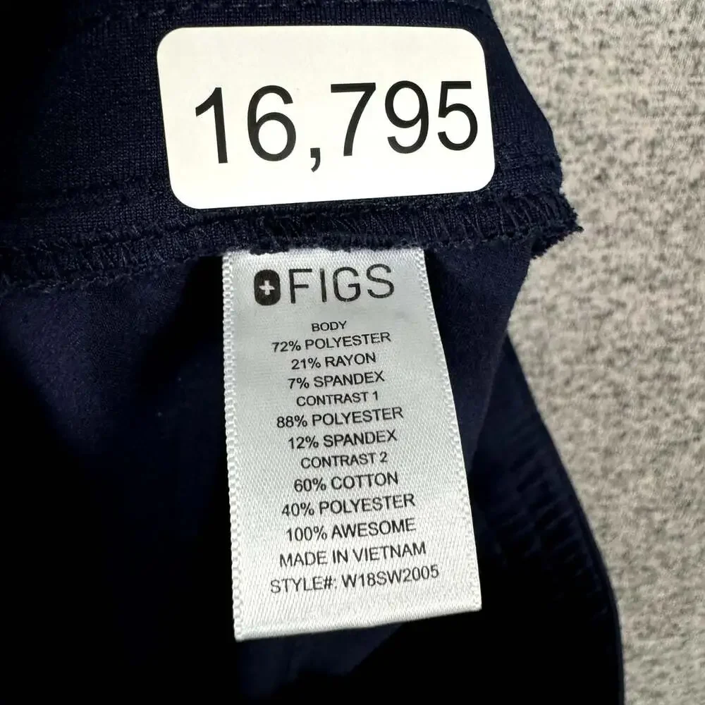 Figs Women’s Size XS Blue Zamora Cargo Scrub Pant - Pockets